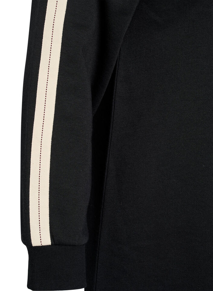 Kort genserkjole med h&oslash;y hals, Svart, Packshot image number 3