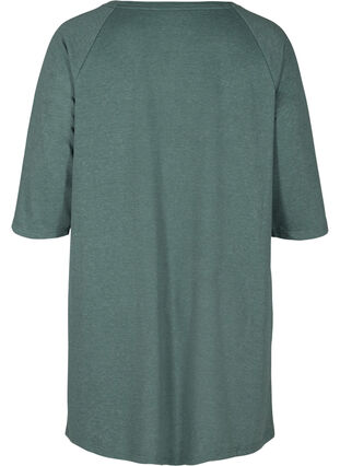 Kjole med 3/4-ermer og lommer, Balsam Green Mel, Packshot image number 1