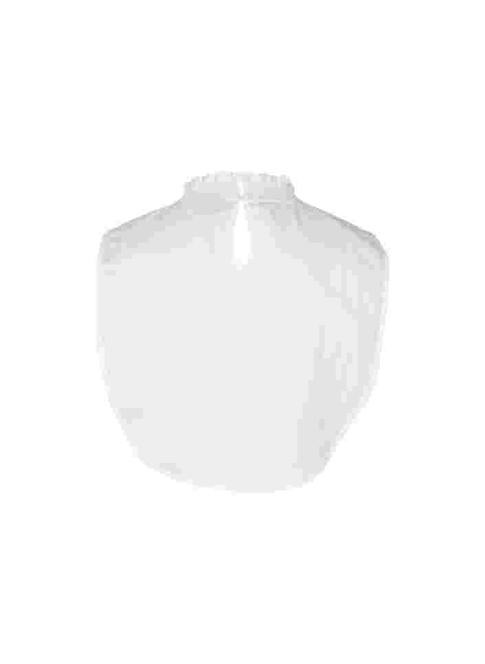 Skjortekrage med smock, Bright White, Packshot image number 1