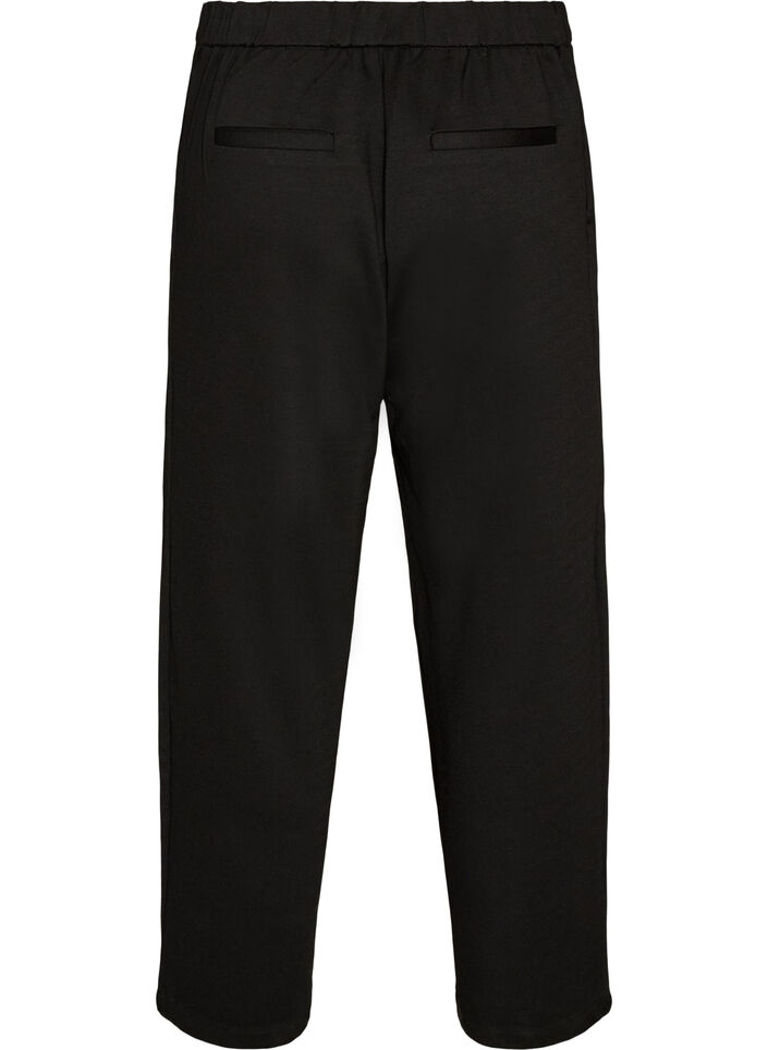 Loose fit jerseybukser med h&oslash;y midje, Svart, Packshot image number 1