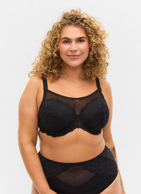Blonde-BH med mesh, Black, Model