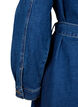Midiskjortekjole i denim med belte, Dark Blue Denim, Packshot image number 3
