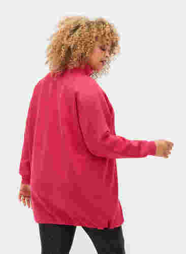 Lang genser med lomme og glidelås, Jazzy, Model image number 1