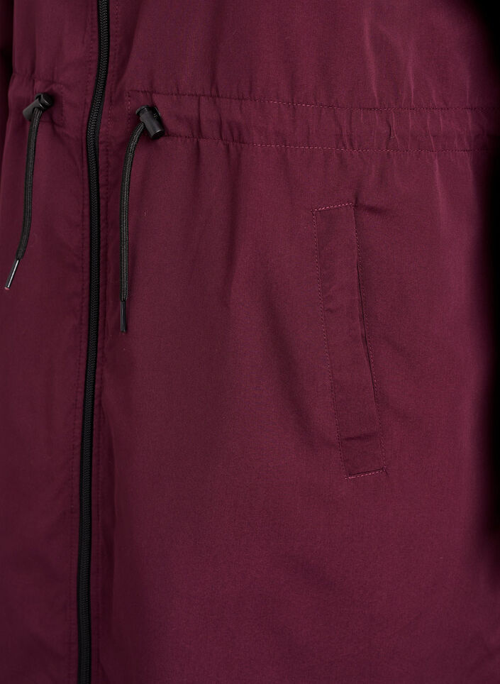 Flash - Lett parkas med hette, Rød, Packshot image number 3