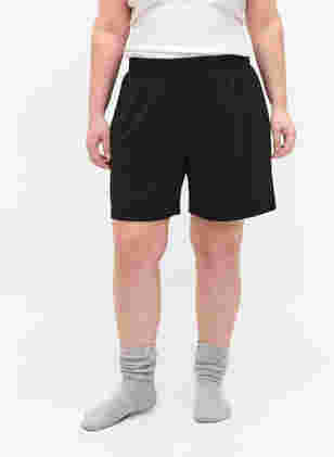 Løse shorts med struktur, Black, Model