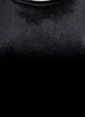 Kortermet velour topp, Svart, Packshot image number 2