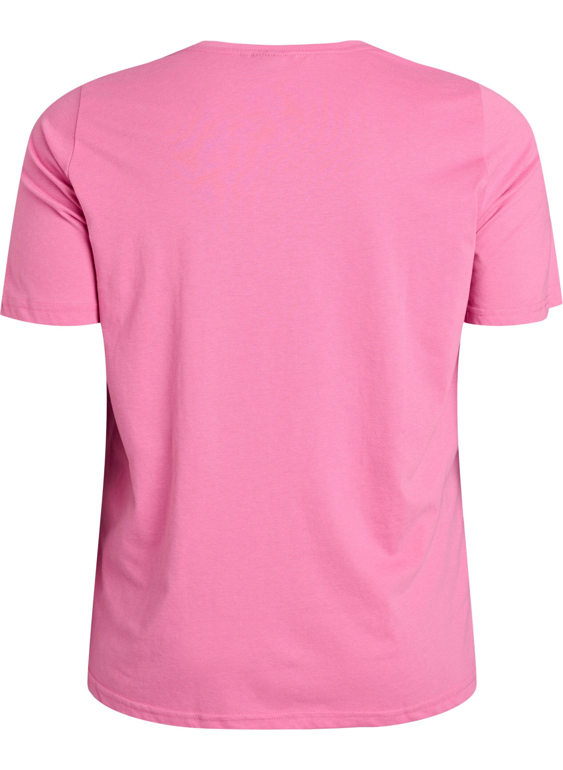 ZizziT-skjorte med trykk, Rosa, Packshot image number 1