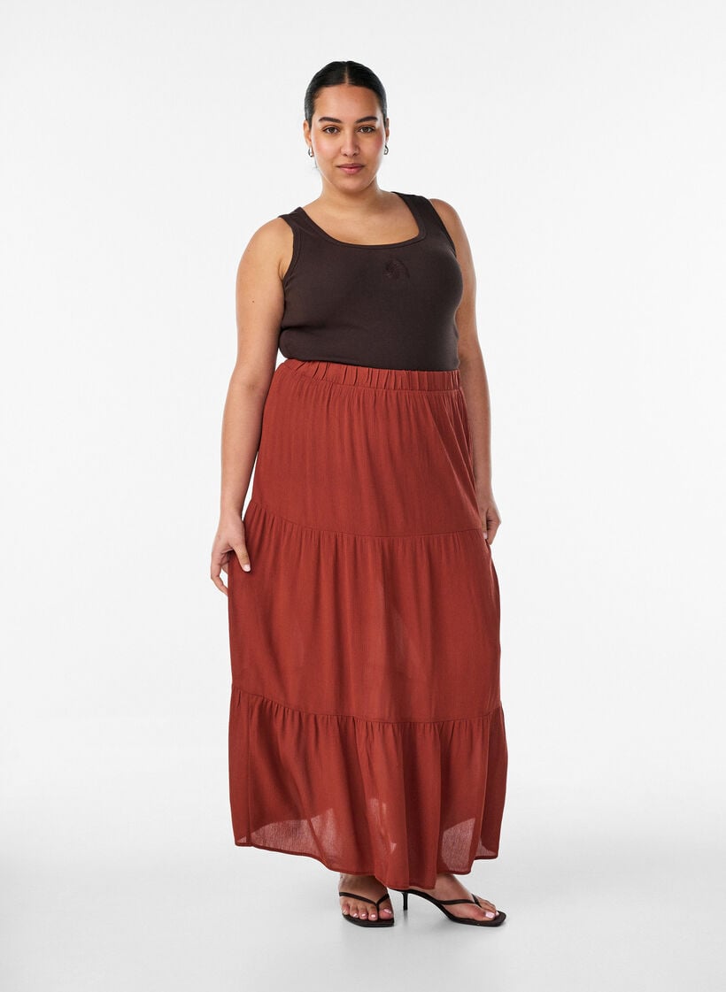 Figurn&aelig;r topp med motiv, Brun, Model image number 1