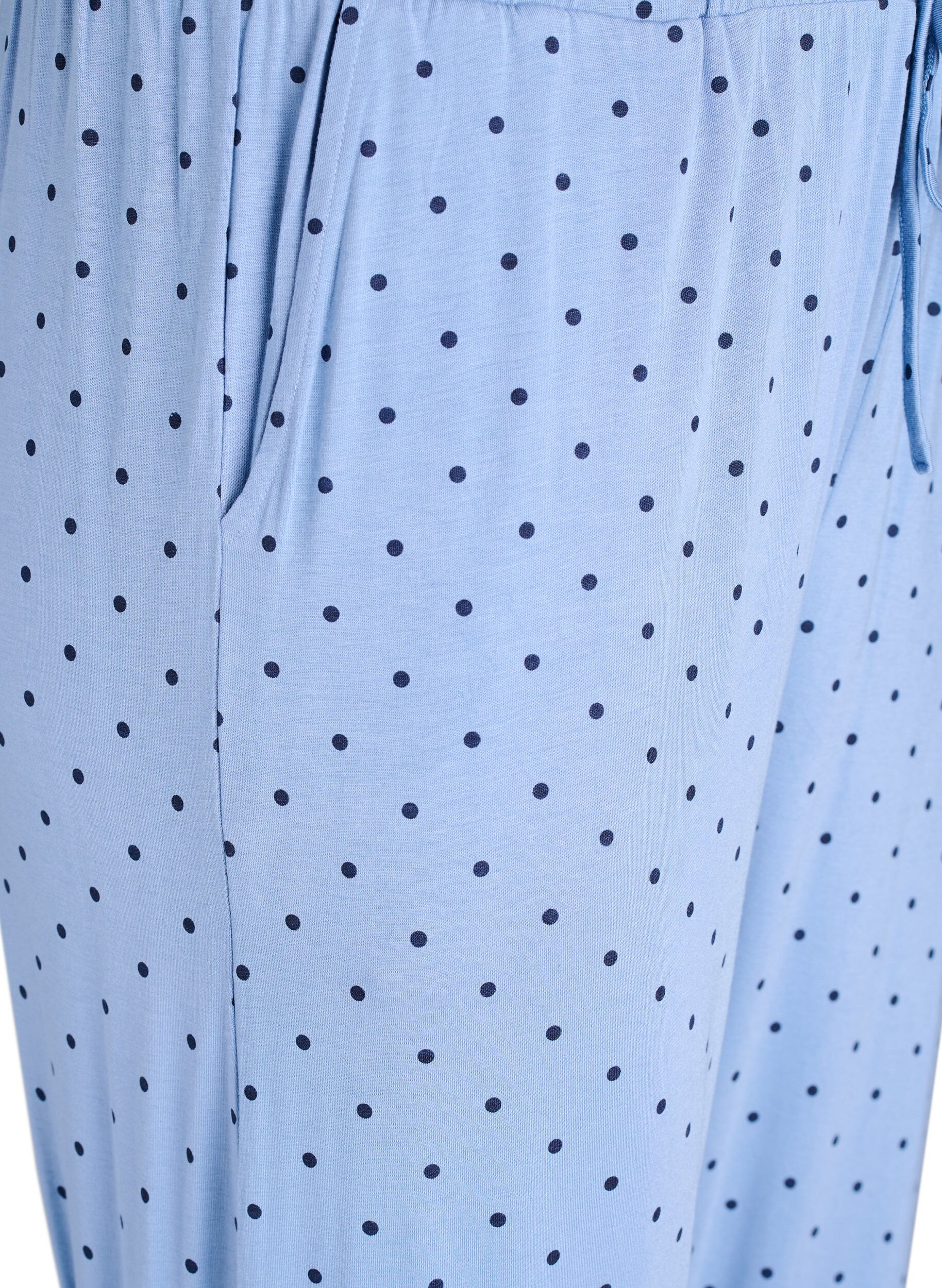 Zizzi Nattbukser i modalstoff med h&oslash;y midje, Bl&aring;, Packshot image number 2