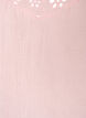 Bluse i bomullsmusselin med broderie anglaise og 1/2 ermer, Rosa, Packshot image number 2
