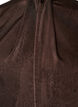 Bluse med satenglook og ballongfasong, Brun, Packshot image number 2
