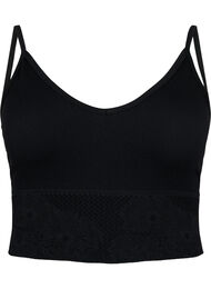 Sømløs BH, Black