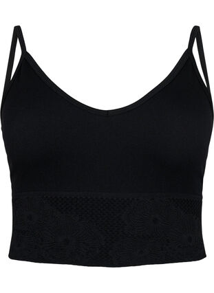 Zizzi Sømløs BH, Black, Packshot image number 0