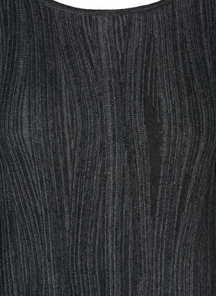 Langermet strikkekjole, Dark Grey Melange, Packshot image number 2