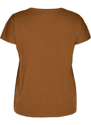 T-skjorte med paljetter, Brown ASS, Packshot image number 1