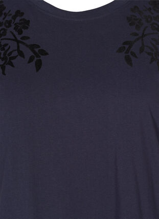 T-skjorte i bomull med mønster, Night Sky, Packshot image number 2
