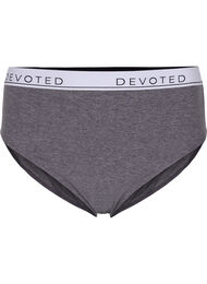 Melert truse med normal høyde i livet, Medium Grey Melange