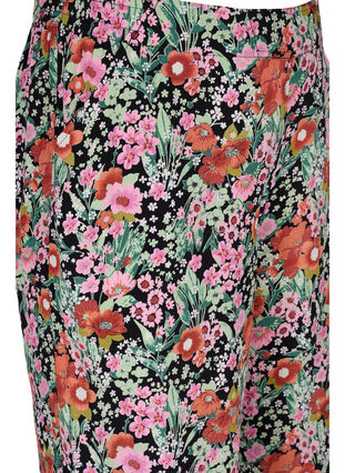 Blomstrete culottebukser med lommer, Green Flower AOP, Packshot image number 2