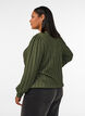 Jerseybluse med struktur og ballongsilhuett, Gr&oslash;nn, Model image number 2