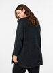 Lang strikkebluse med kuleknapper, Gr&aring;, Model image number 2