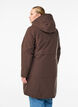 Vinterjakke med justerbar midje, Brun, Model image number 1