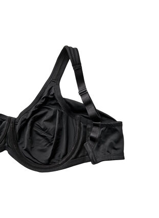Zizzi Komfort-BH med bøyler og formstøpte skåler, Black, Packshot image number 3