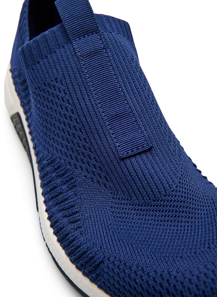 Wide fit - Slip-on joggesko, Blå, Packshot image number 3
