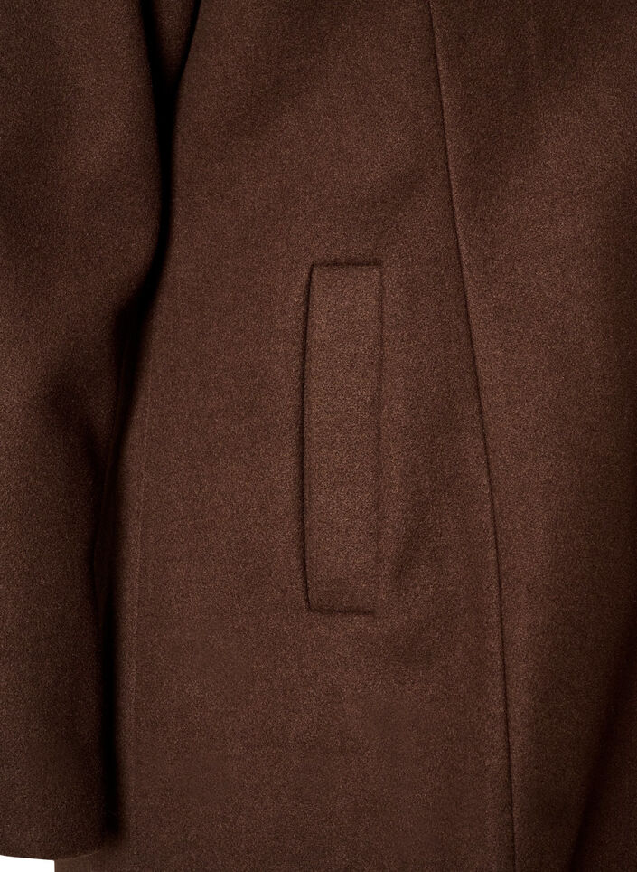 Frakk med avtakbar vattert innsats, Brun, Packshot image number 3