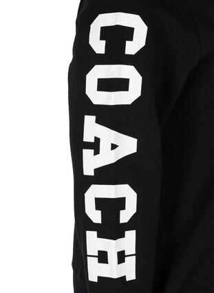 Sweatshirt med hette, Black w. white star, Packshot image number 2
