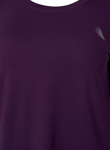 Treningsgenser med 3/4-ermer, Purple Pennant, Packshot image number 2