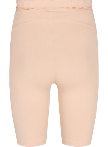 Tettsittende gravidshorts i bomull, Frappé, Packshot image number 1