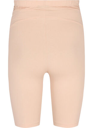 Zizzi Tettsittende gravidshorts i bomull, Beige, Packshot image number 1
