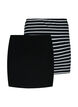 Toppforlenger 2 stk., Black/Black Stripe, Packshot image number 1
