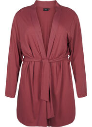 Morgenkåpe med knytebelte, Rose Brown