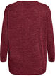 Langermet bluse med tekstur, M&oslash;rk Bordeaux, Packshot image number 1
