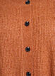 Ribbestrikket cardigan med knapper, Orange, Packshot image number 2