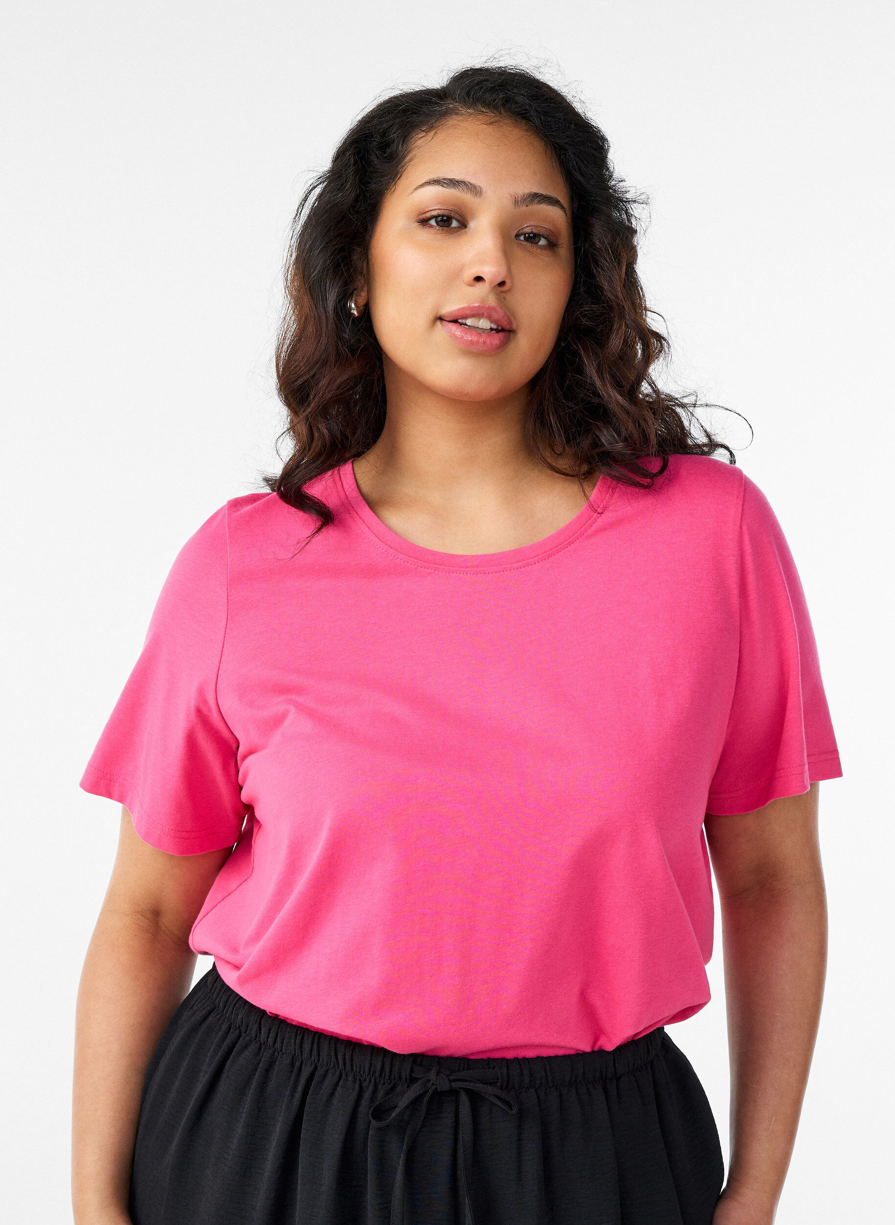 ZizziT-skjorte med trykk, Rosa, Model image number 2