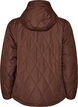 Lett vattert jakke med diamantquilt, Brun, Packshot image number 1