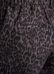 Cropped bukser med leopardmønster, Brun, Packshot image number 3