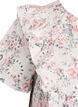 Bluse i bomull med broderie anglaise og volanger, Rosa, Packshot image number 3