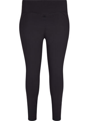 CORE, V-SHAPE DEFINE TIGHTS - Cropped treningstights med V-form bak, Black, Packshot image number 1