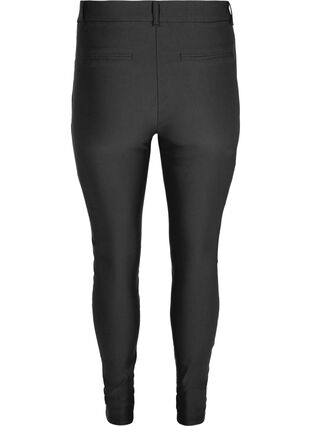 Zizzi Cropped tights med en lett shine, Black, Packshot image number 1