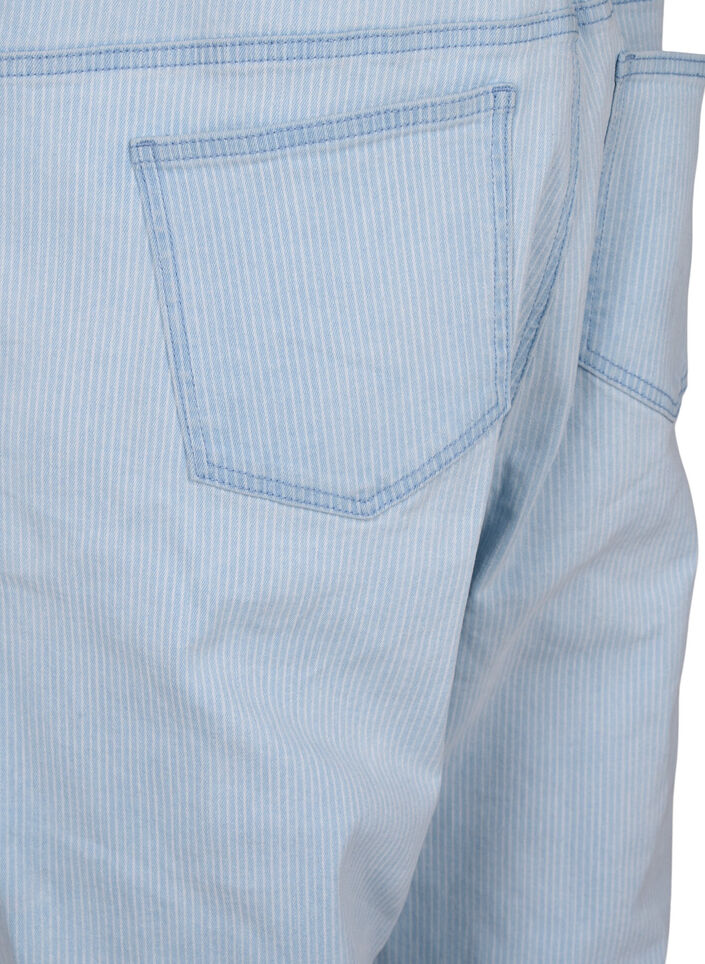 Striped denim snekkerbukser, L. Blue Denim Stripe, Packshot