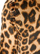 Kjole med leopardtrykk og volangdetaljer, Brun, Packshot image number 3