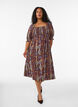 Sommerkjole i viskose med paisley-trykk, Lilla, Model image number 0