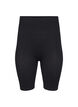 Sømløs sykkelshorts, Svart, Packshot image number 0
