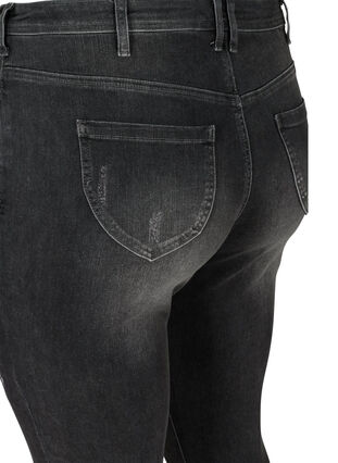 Super slim Amy jeans med splitt, Grey Denim, Packshot image number 3