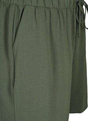 Shorts med lommer og elastisk linning, Thyme, Packshot image number 2