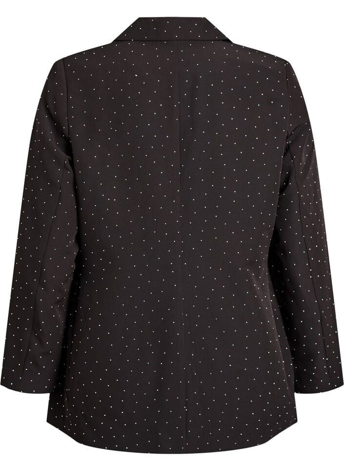 Blazer med rhinesteiner, Svart, Packshot