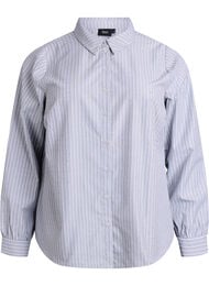 Stripete skjorte med nagler, Svart